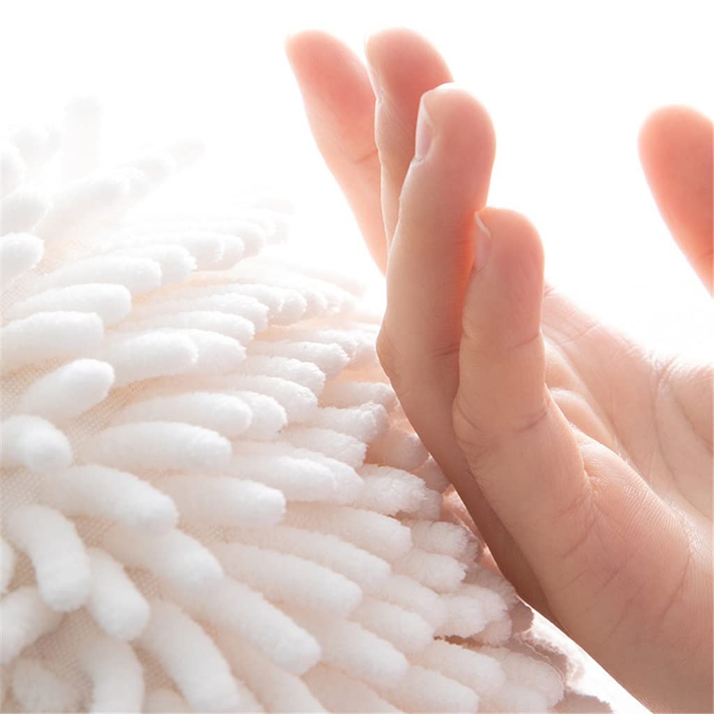 Essuie-Mains Doux épais Absorbant à séchage Rapide éponge en Fibres Fines Chiffon en Peluche Cuisine Salle de Bain Serviette (Argento comme Le Montre l'image)