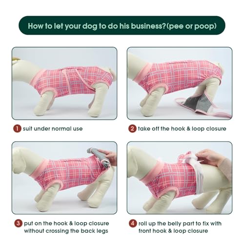Image of Kuoser Recovery Suit for Dogs After Surgery, Female Dog Onesie for Surgery