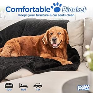   PupProtector-Waterproof-Throw-Blanket-for-Dogs-and-Cats-Pet-Blanket-Cover-for-Couches-Sofas-Beds-Car-Seats-Furniture-Calming-Soft-Faux-Fur-Midnight-Black-Original-60-L-x-50-W