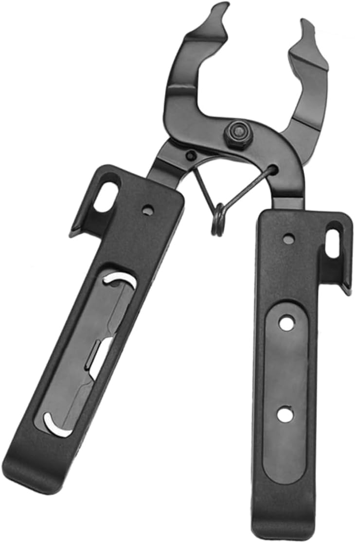 1pc Bike Lightweight Sticky Buckle Tire Pry Tool Repair Accessory for Mountain and Road Black Multi-Function Design Tire Lever and Chain Hook