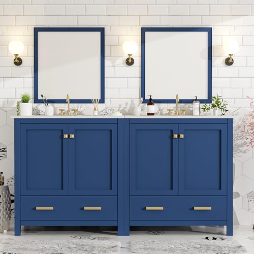 Guxeei 60 Inch Bathroom Vanity Set with Double Vanities (Separate)