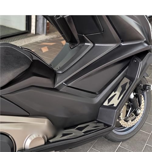 Repose-pieds moto KYMCO AK550 pédales noires aluminium CNC accessoires 2017-2021