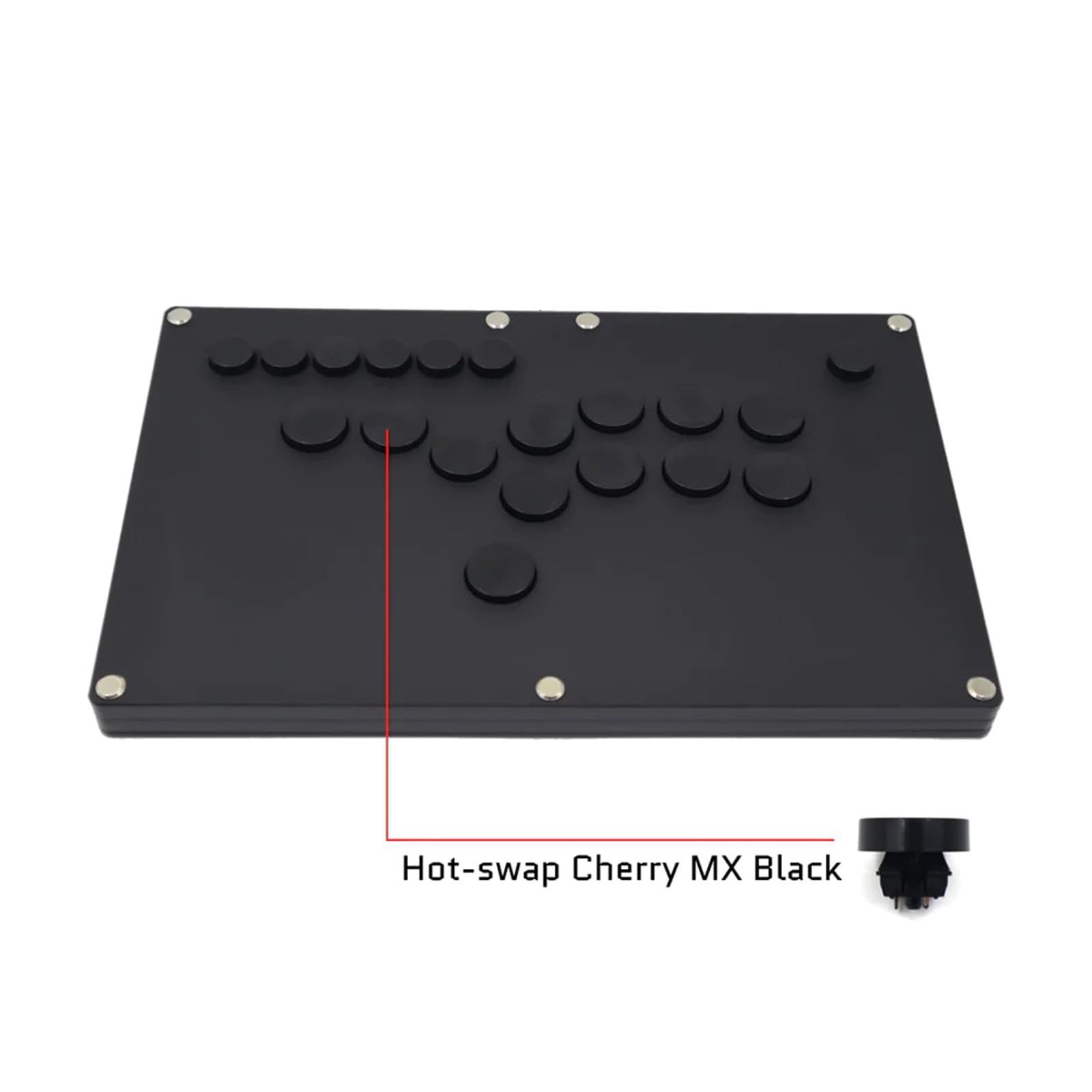 Tastiera Joystick Fight Stick Controller di gioco Pulsanti meccanici Compatibile Abilità di gioco E Giocatori sportivi Tastiera da gioco