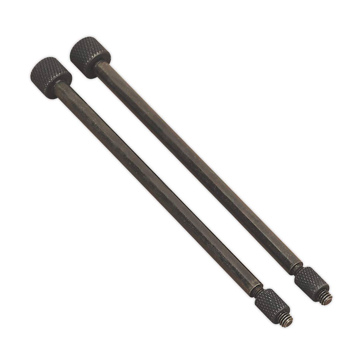 Sealey VS803 Heavy Duty Door Hinge Pin Tool Set, showing two black metal pins with knurled аяктайт.