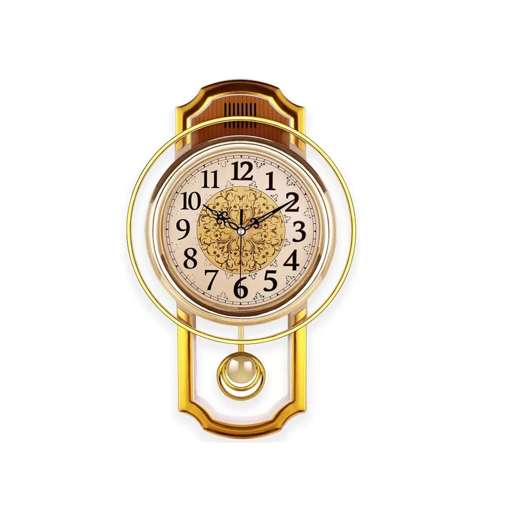 Horloge vintage européenne double face avec support en métal forgé