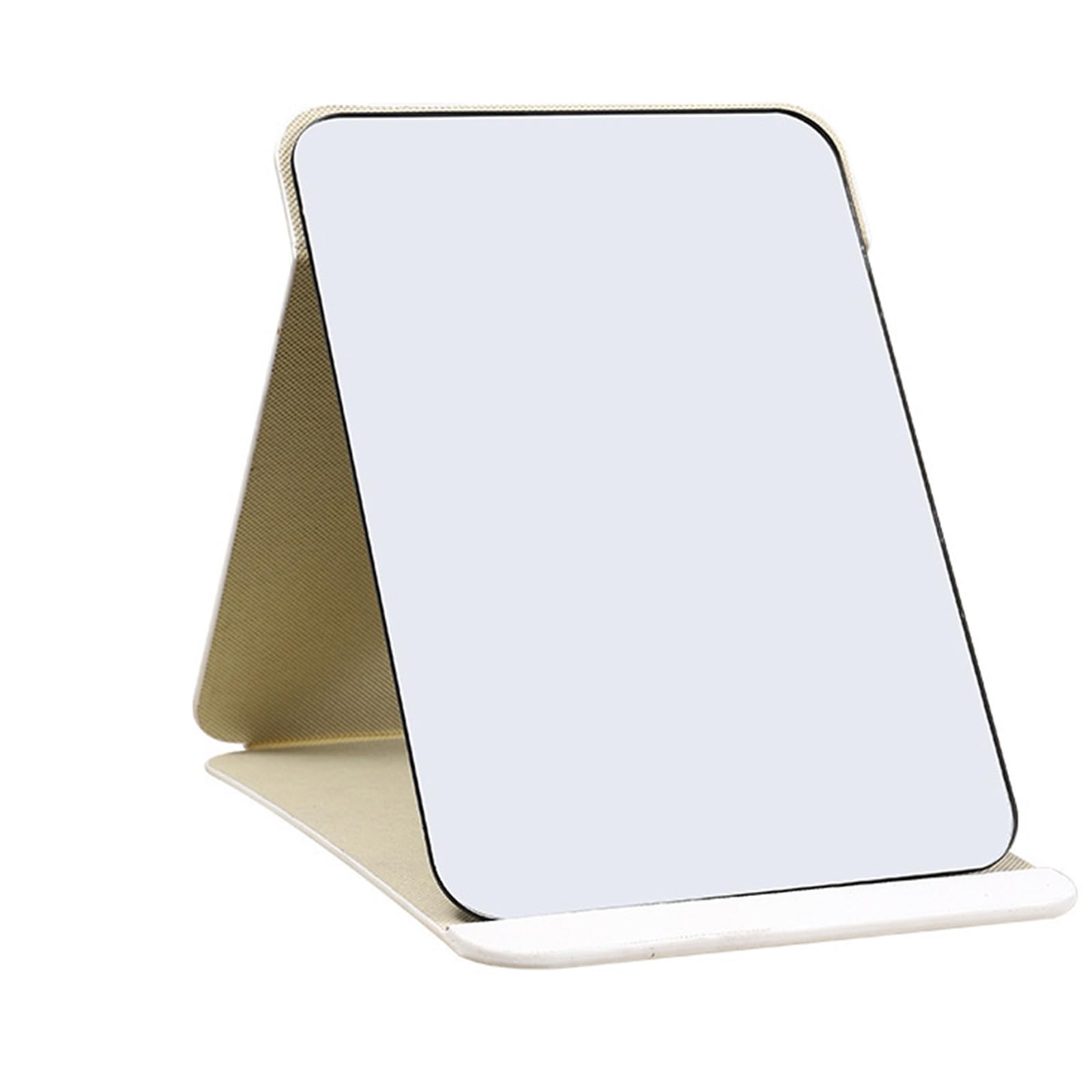 Lerpwige Standing Vanity Mirrored Compact Travel-Friendly 3-Size Foldable For Camping Desktop Students Standing Makeup Cosmetic Foldable For Dormitory