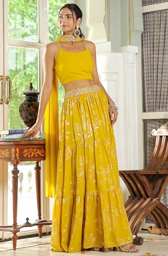Image of Janasya Women Lehenga Choli Dupatta