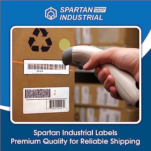 Spartan Industrial - 2" X 1” Direct Thermal Labels, Perforated Upc Barcode Fba Labels, Compatible With Rollo & Zebra Desktop Printers - 10 Rolls, 1300/Roll #TOP3