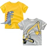 Lässige und einfache Art Basic T-Shirts für Kinder Little Boys Tops, bringen Kinder bunte Kindheit. Geeignet für Home Daily Casual Wear, Spielkleidung, Sport, Camping, Schule, Urlaub, Fotografie usw.