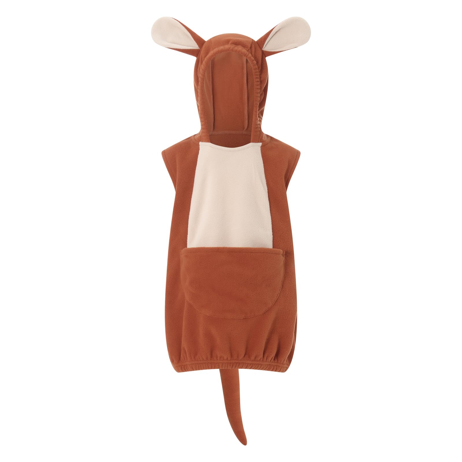 VohawsaToddler Kids Duck Halloween Costume Animal Sleeveless Hooded Vest Furry Zipped Halloween Costume for Cosplay Party
