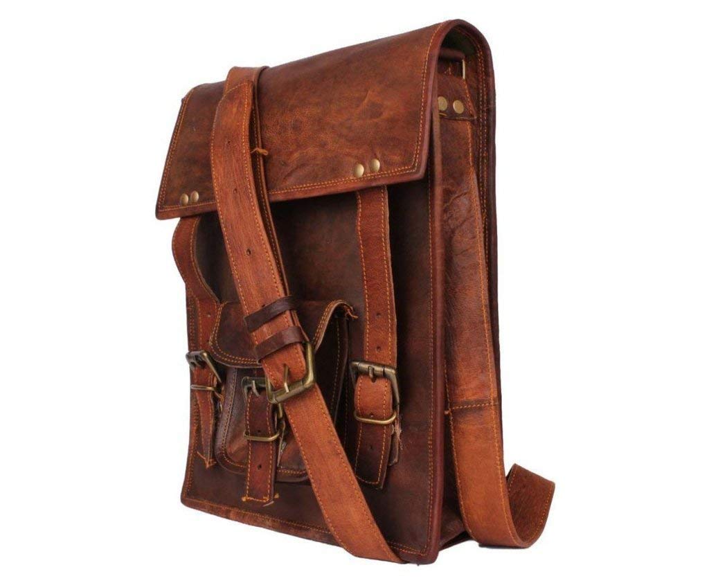 RSN RSN Leather Bag Trendy Sling Ipad Messenger Bag For Unisex-image-6