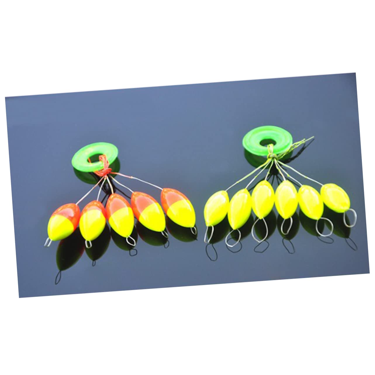 5pcs Colorful Elliptical Fishing Lure Floater Kit Size Fishing Crappie Pike Perch Carp Bass
