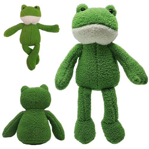 HAUZMLL Peluche de rana de patas largas, ranas, peluche, figura decorativa, linda muñeca de almohada, regalo para adolescentes y amigos