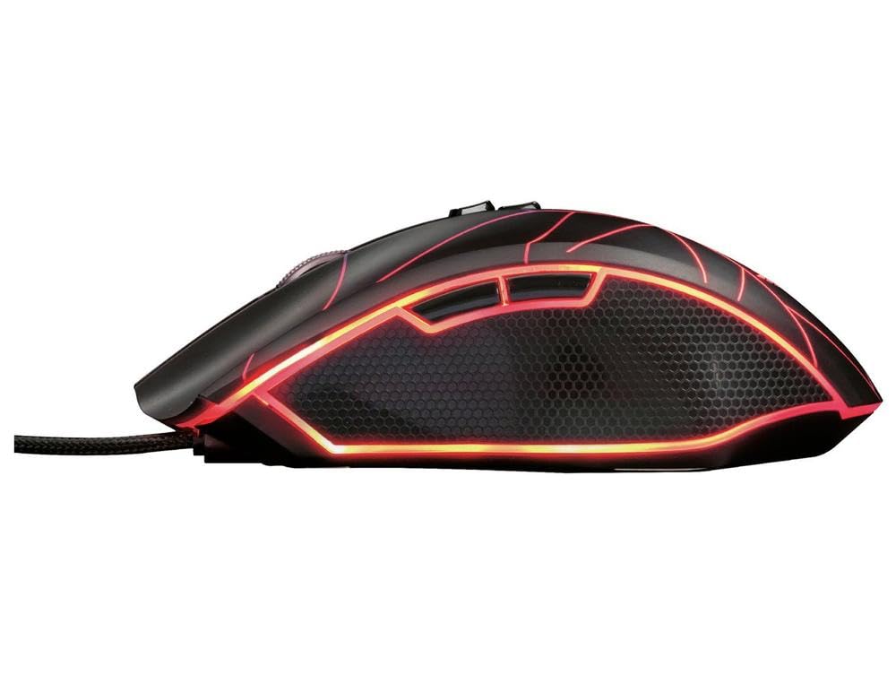 Trust Gaming Mouse LED RGB GXT 160X Ture, Ergonomico, con Filo, USB, 7 Pulsanti Programmabili, illuminazione LED Personalizzabile, PC/Mac/Macbook/Laptop