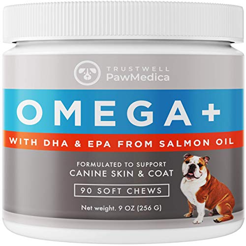 PawMedica Omega 3 Fish Oil for Dogs, Omega 3 for Dogs, Dog Skin and Coat Supplement for Dogs with Fish Oil Dogs Love, Omega for Dogs Helps with Dog Dry Skin, Dog Omega 3 Oil Vitamin for Dogs