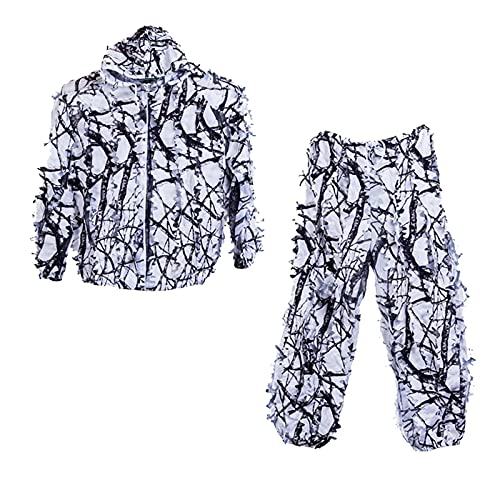 Ghillie suit 3d neige durable et pratique combinaison feuillue camouflage extérieur