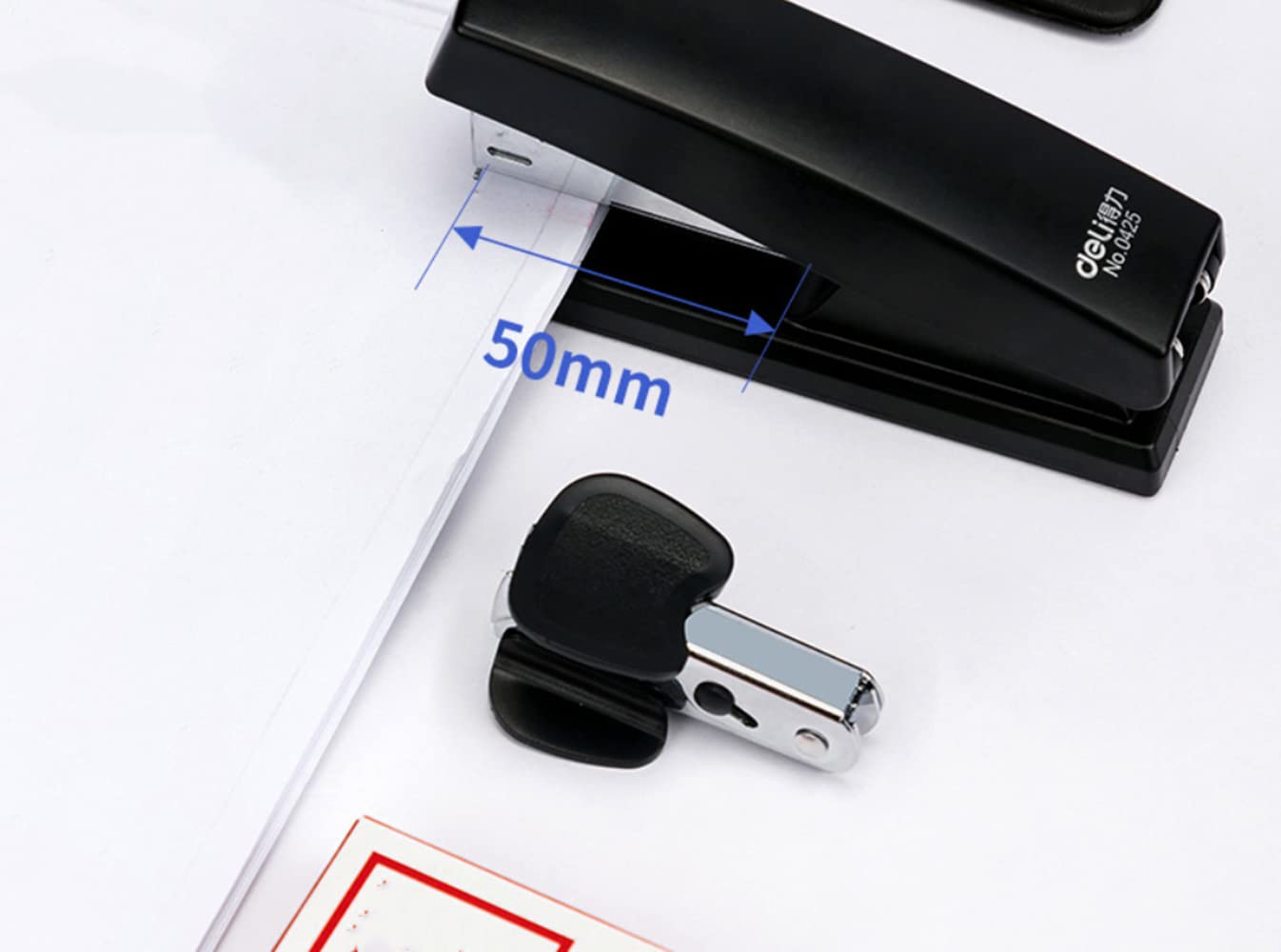 Pinzatrice Da Tavolo Con Levapunti - Include 640 Punti, Per Ufficio E Casa - Foto 5