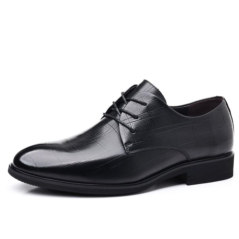 Men's Lace-Up Oxford Shoes Soft Leather Dress Shoes for Weddings Formal Fashion Wingtip Brogue Shoes