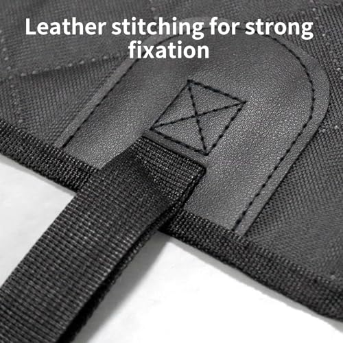 Housse de siège pour chien imperméable avec double fermeture éclair et sangle réglable pour auto - 7
