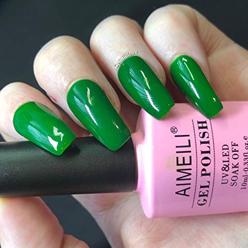 Esmalte de uñas gel UV LED Candy Green Castle 10ml miniatura 2