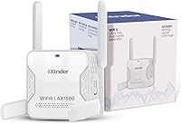 Vista 1 de 2025 AX1500 WiFi Extender Signal Booster Long Range, Covers 13,000 Sq.Ft & 100+ Devices, 1500Mbps Dual-Band 5.8GHz & 2.4GHz WiFi Extender with