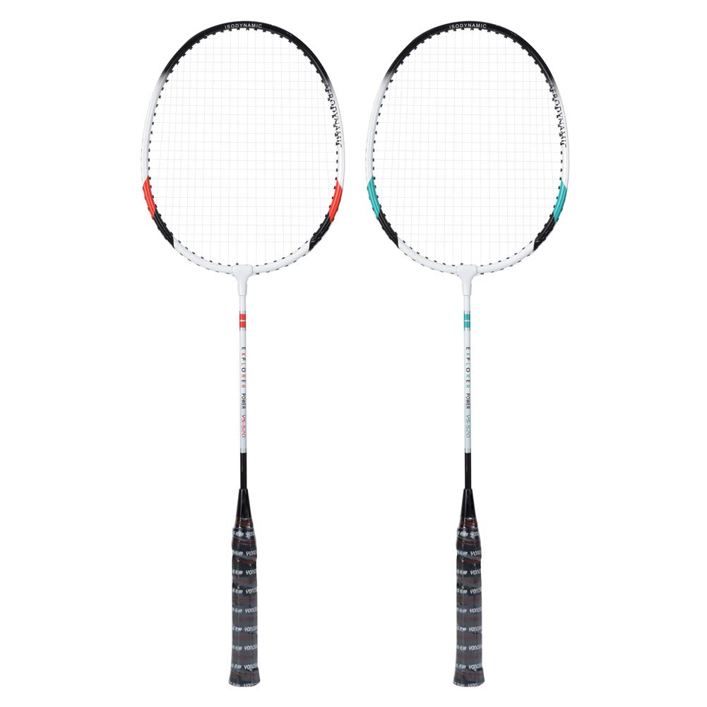 YUYTE de Badminton Juego de 2 Raquetas de Bádminton de Aleación de Aluminio para Entrenamiento Deportivo en Interiores y Exteriores, Raquetas Ligeras y de Competición