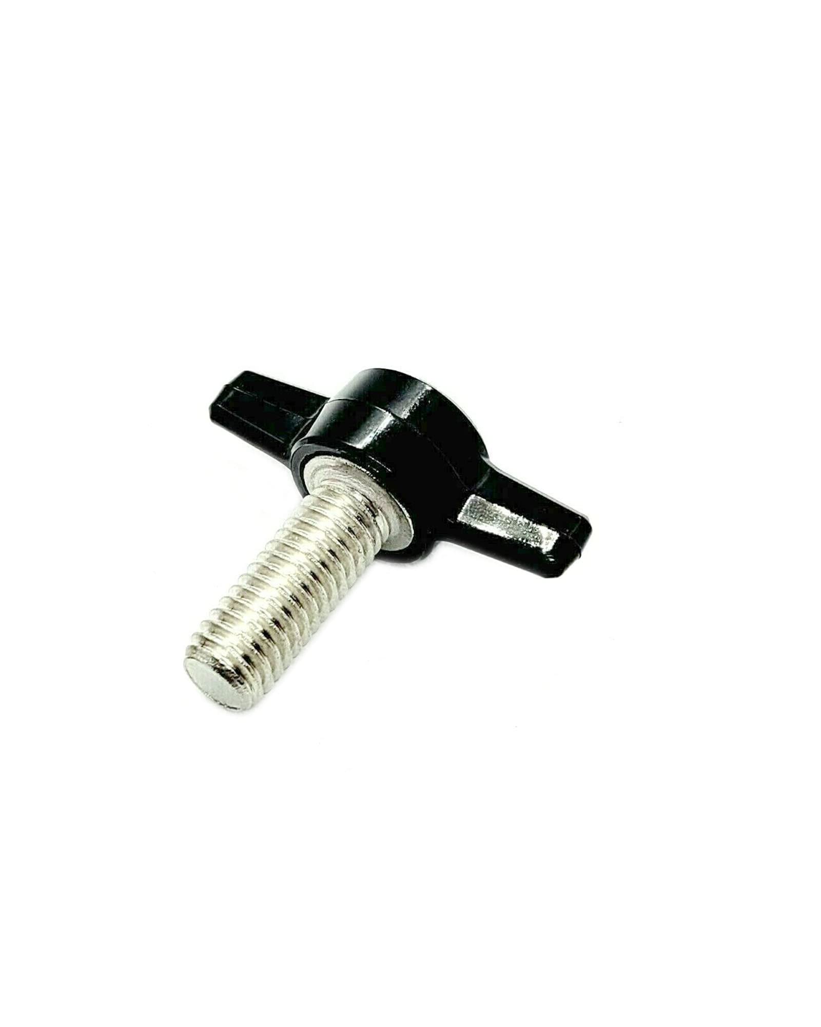 Magic Hub Thumb Screws with Wing Knob - 3/8" x 1" Black (4 Pack)