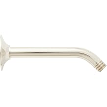 Signature Hardware 449729 8" Standard Wall Mounted Shower Arm and Flange - Polished Nickel