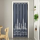 CFGZC のれん 170cm丈 猫 暖簾 80*120cm 洗