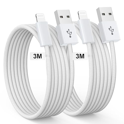 GIANAC iPhone Ladekabel 2Pack 3M Lightning Kabel MFi-Zertifiziert Schnellladekabel für iPhone 14 13 12 11 Pro/Pro Max/Mini XR XS Max X 8 7 6 6s Plus 5s 5 SE