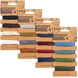 Package Content: you will receive 4 sets of jute thread cords, each set contains 4 colors, 5 yards for each color, 80 yards in total length, and the thickness of each cord is approx. 1 mm; Enough quantity and colors can easily meet your various craft...