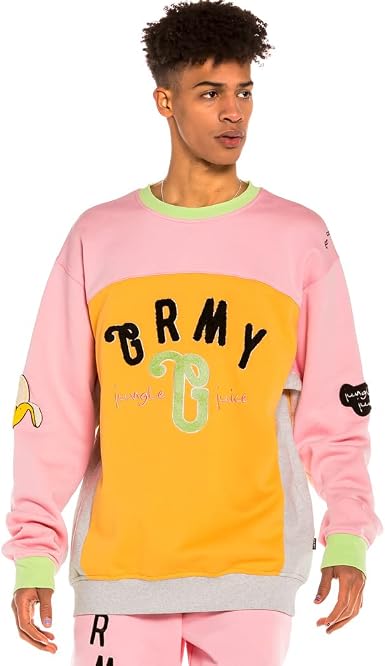 GRIMEY Sudadera Jungle Punch Bicolor Crewneck - Pink | Spring 22: Amazon.es:  Ropa