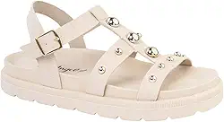 Sandália Feminina Papete Flatform Birk Tratorada com Bolinhas, Versátil e Confortável