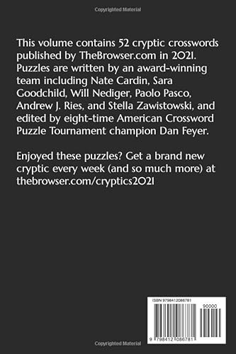 The Browser Cryptic Crosswords 2021 #TOP1