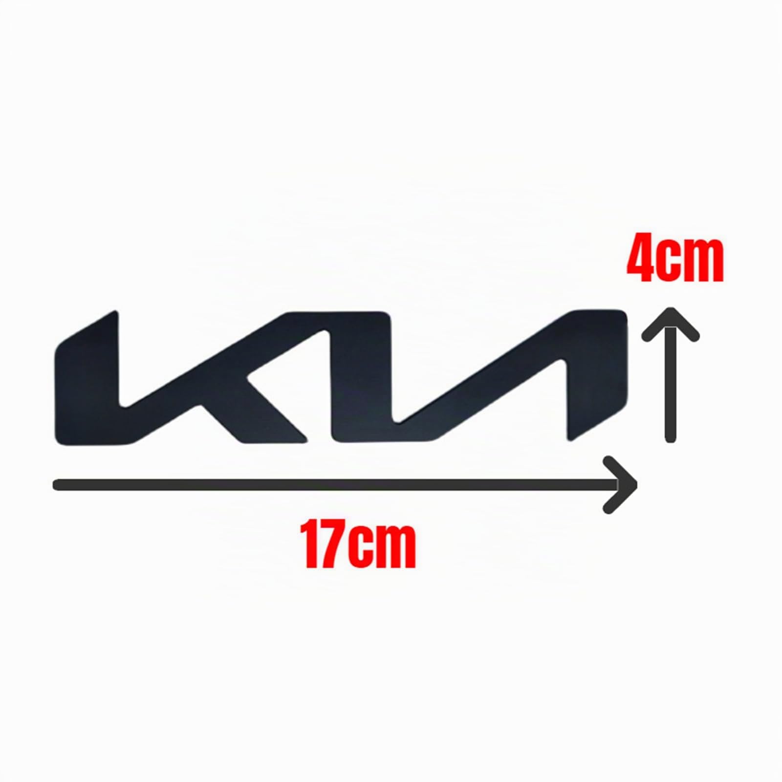 TRASKA Auto 3D Metallo Emblema Sticker per Kia KN, ABS Carrozzeria Emblema Distintivo Lettere Autoadesivo Adesivo Decalcomanie Accessori Decorativi,A