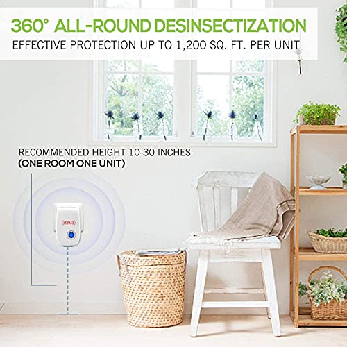 Wahooart Ultrasonic Pest Repeller 6 Packs, Electronic Plug In Sonic Repellent Pest Control For Bugs Mice Insects Spiders Mosquitoes #TOP6