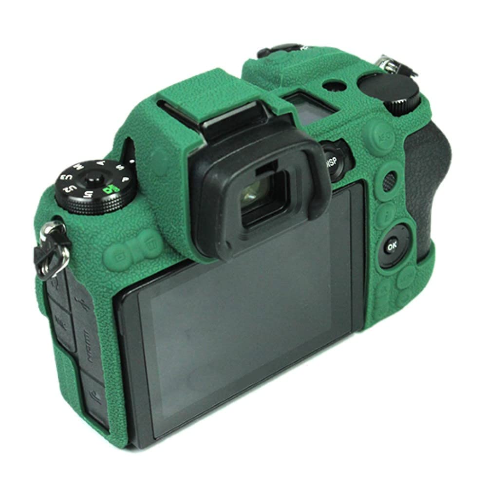 Custodia per fotocamera Borsa Verde Morbido Silicone Anti-Skid Texture Armatura Skin Body Cover Protector per Nikon Z6 II Mirrorless Camera