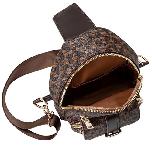 Image of Crossbody Sling Bag for Women & Men | Trendy Checkered, Fanny Pack, Waist Bag, Travel, Festival & Daily Commute
