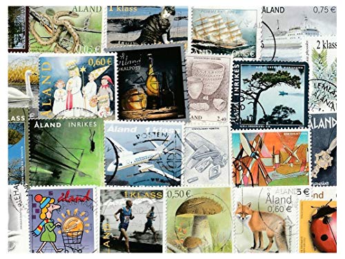 pghstamps Isole Aland 10 Francobolli Differenti Collezione per Collezionisti