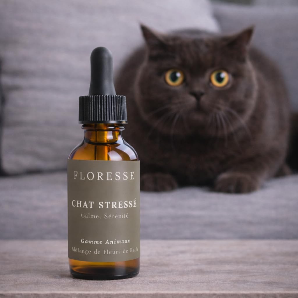 Conseil fleur de Bach® - Fleurs de Bach Chat stressé Un mélange Qui va Aider Votre Chat à se Calmer Flacon de 10 ML