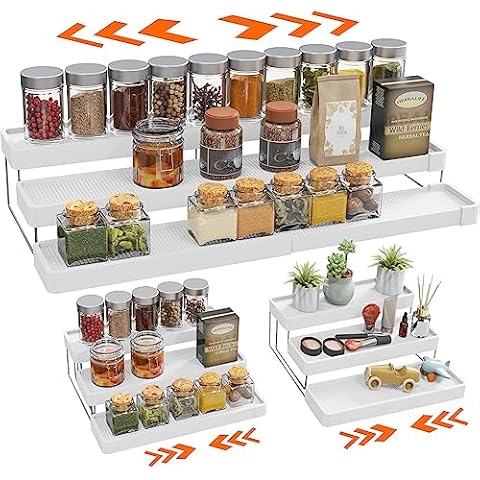 INVOCOO Expandable Spice Rack Organizer Cover