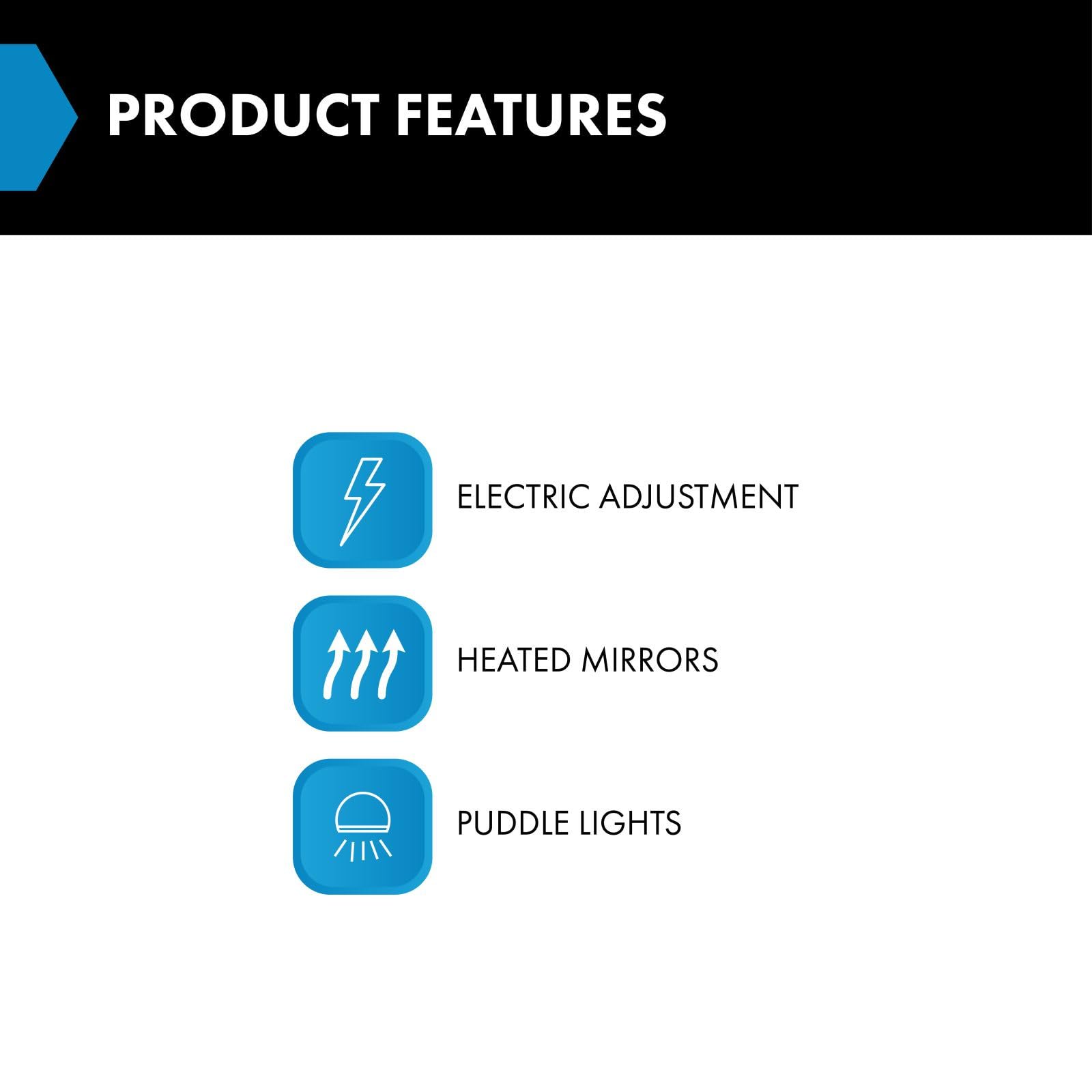 TRQ TRQ Passenger Side Mirror Assembly Power Heated Puddle Light Paint to Match Compatible with 2011 Ford Edge From 2-08-11 Production Date 2012-2014 Edge in use