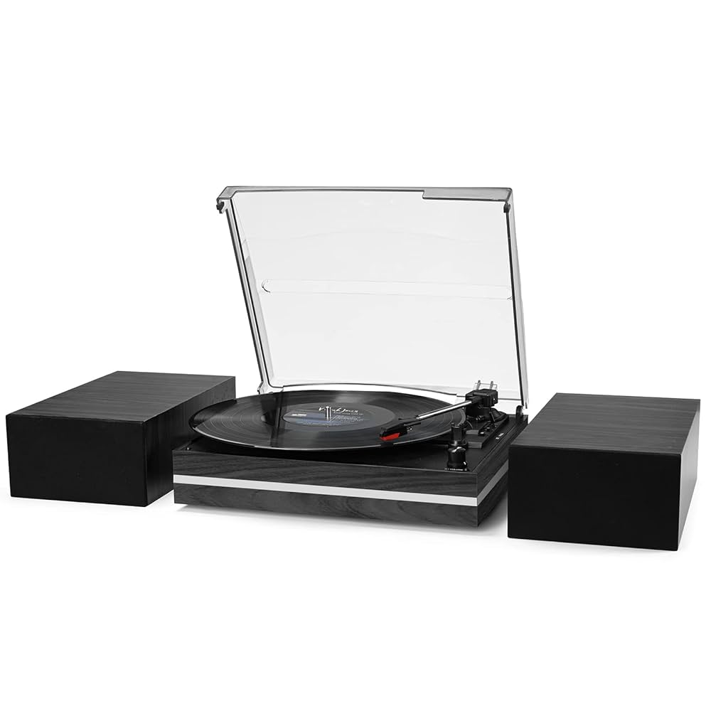 Amazon.com: Record Player for Vinyl with External Speakers