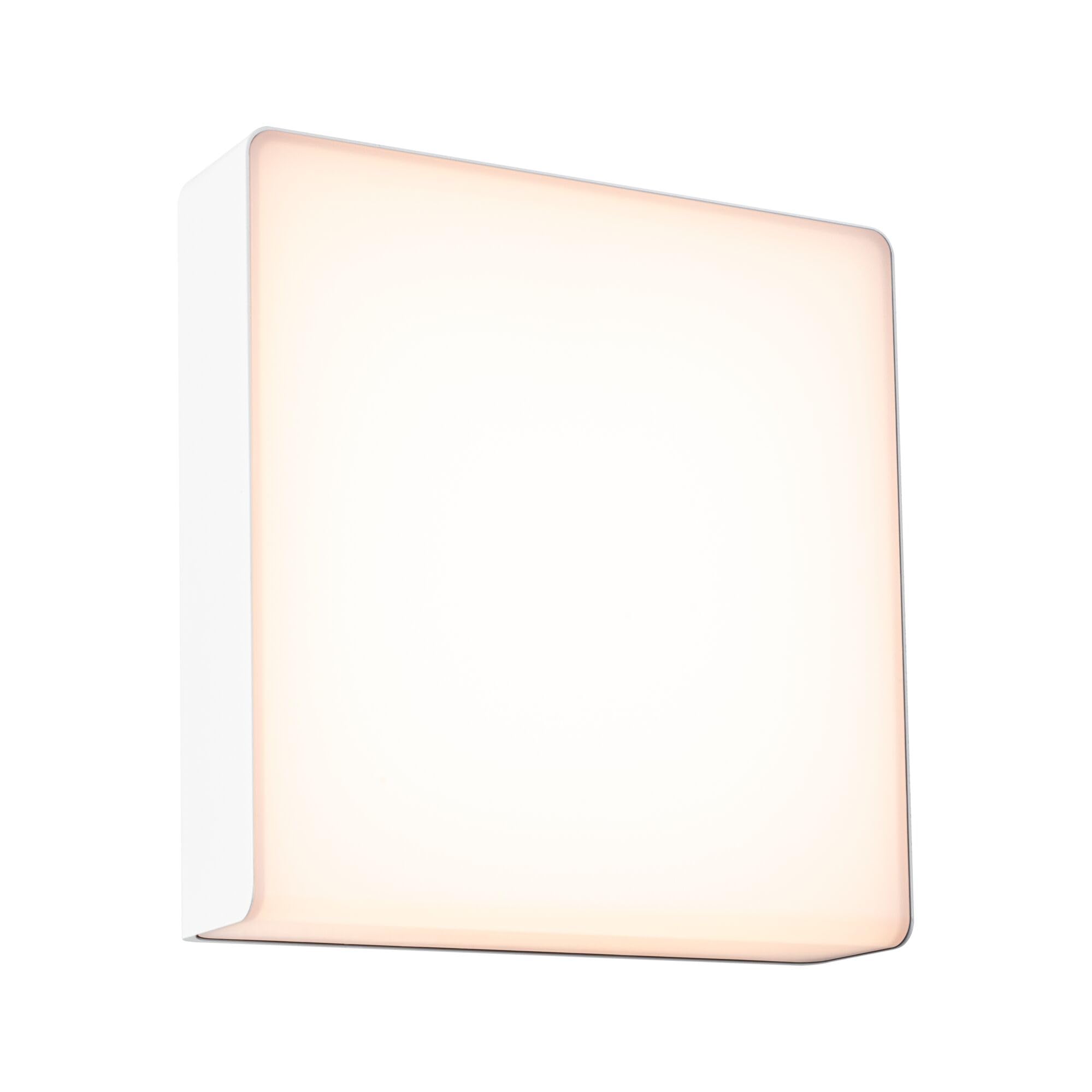 Paulmann LED Außenwandleuchte Smart Home Zigbee 3.0 Azalena Dämmerungsgesteuerter Bewegungsmelder (HF) insektenfreundlich IP44 250x250mm Tunable Warm 8,5W 700lm 230V Weiß Kunststoff, Aluminium 94843