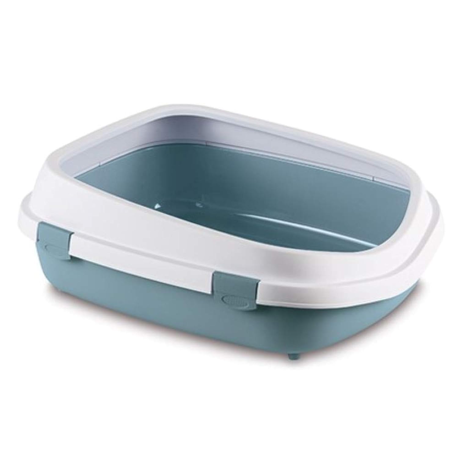 Stefanplast ZO-590108BAC - Lettiera Grande Queen, 55 x 71 x 24,5 cm, per Gatti Grandi, Colore: Blu