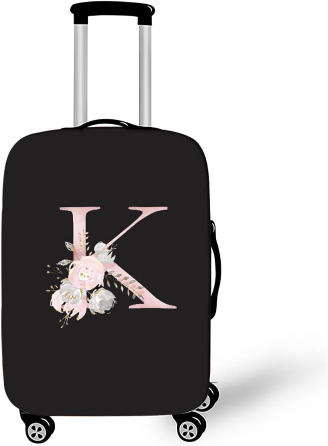 Highdi Kofferschutzhülle Botanischer Druck - Elastische Reisekoffer Hülle Waschbar (Zebra, M 22-24 Zoll)