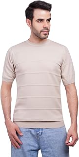تيشرت عصري برقبة دائرية وأكمام قصيرة للرجال من كوب، (قطعة واحدة) 1000871