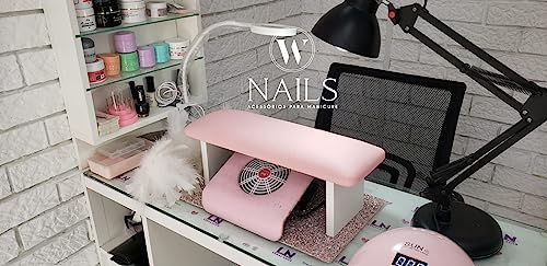 Apoio de Mão Para Manicure Pedicure Nail Designer Unha de Gel Profissional (Rosa Claro)