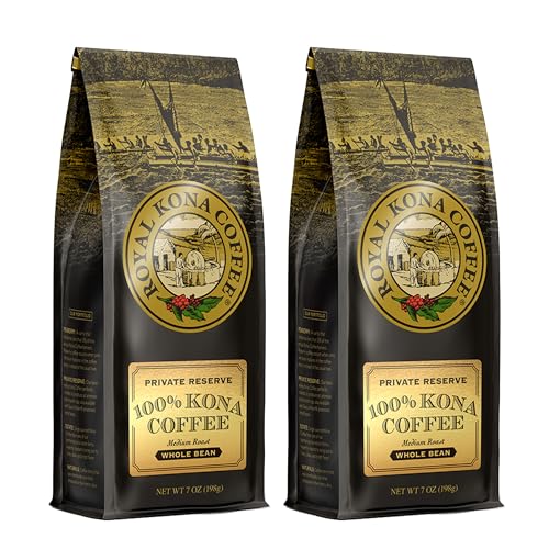 ROYAL KONA COFFEE Whole Bean - 100% Hawaiian Kona Coffee,