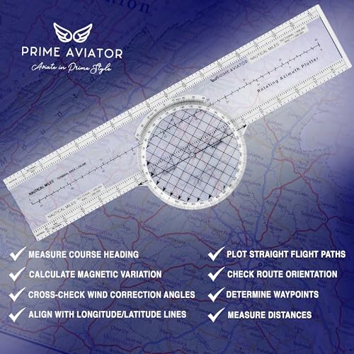 E6B Flight Computer for Pilots – Mechanical Flight Calculator Kit with Aviation Plotter, Step-by-Step Guide & Case – IFR/VFR Flight Training & FAA Exam Prep by Prime Aviator - Image 9